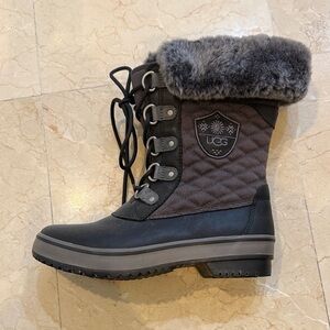 UGG Black and Gray Winter Boots